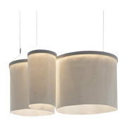Diffuseur acoustique pour suspension 50 x 60 cm Ripple Modèle d'exposition - Artemide
