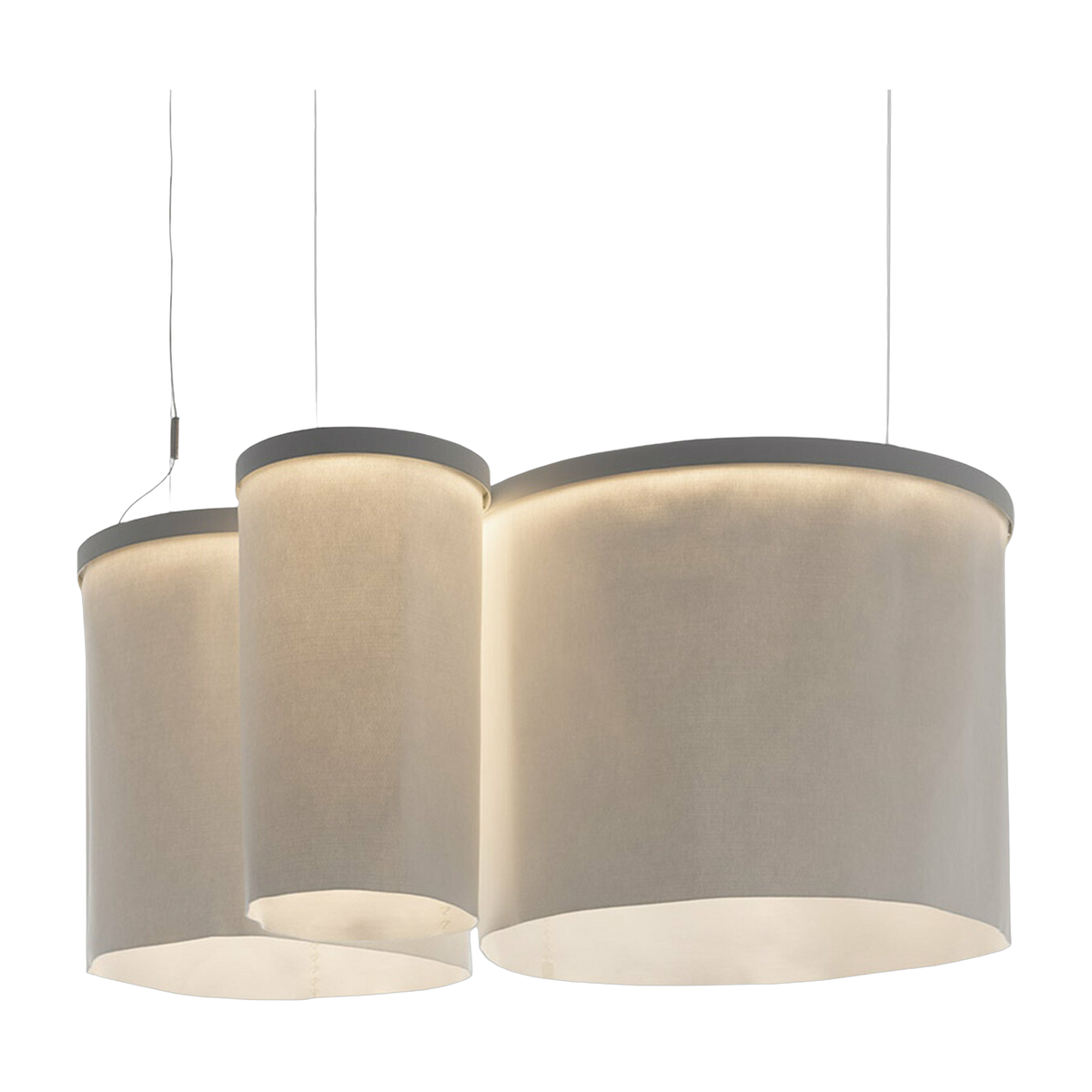 Akustischer Diffusor für Hängeleuchte 50 x 20 cm Ripple -. Artemide