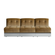 Canapé 3 places en velours honey 195 cm Stanley - RED Edition