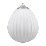 Opal glass white lampshade and steel hook Around the World - UMAGE