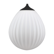 White Opal Glass Shade and Black Hanger Around the World - UMAGE