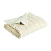 Ivory cotton bedspread 260 x 260 cm Mega Dot - Hay