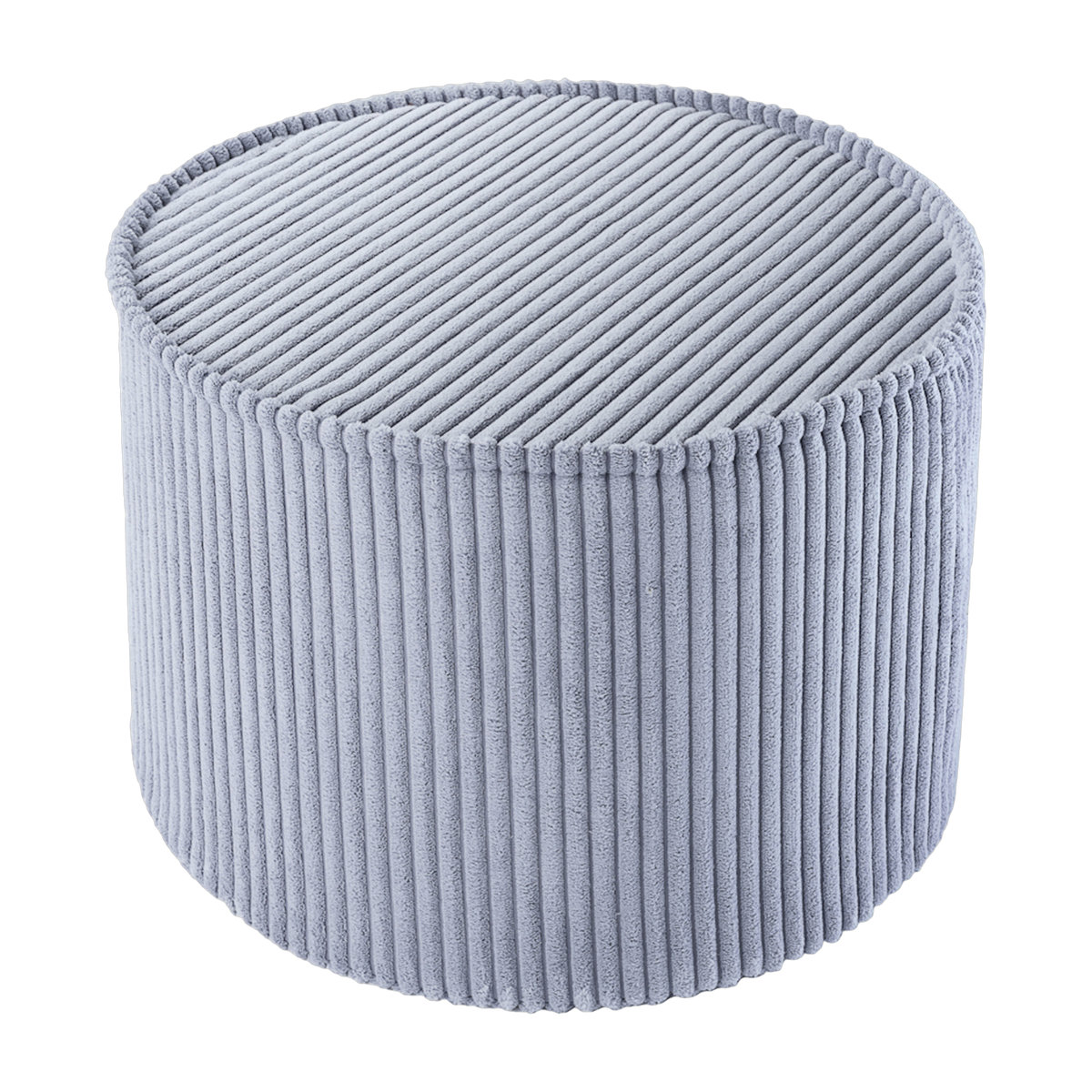 Runder Sitzsack aus Cord Cord blau blueberry 25 x 40 cm -. Wigiwama