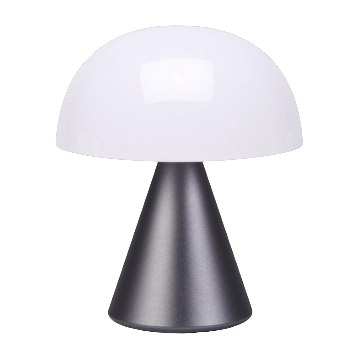 Lampada LED senza fili in alluminio grigio M Mina - Lexon