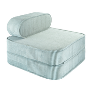 Sillón plegable de pana verde menta 150 x 60 cm - Wigiwama