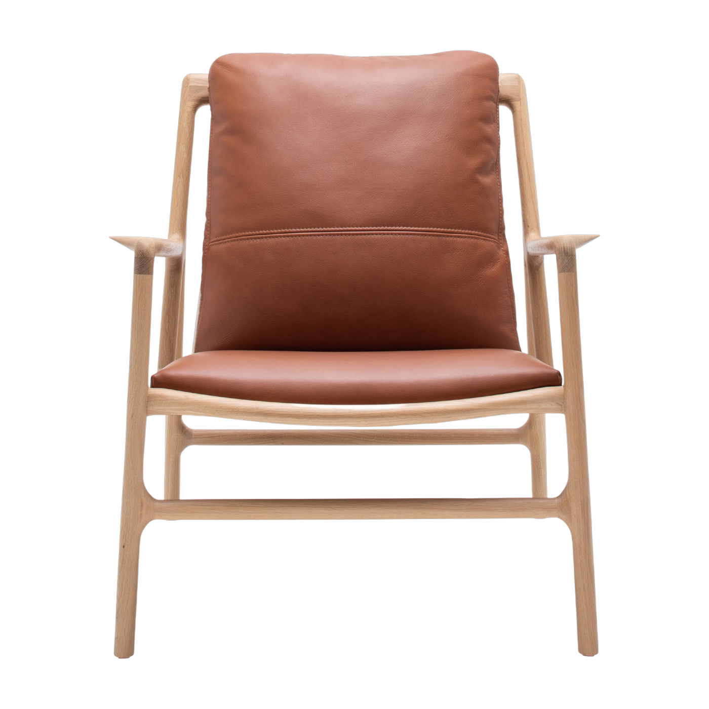 Poltrona in rovere e pelle Whisky Dedo easy sedia - Gazzda