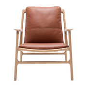 Sessel aus Eiche und Leder Whisky Dedo easy chair -. Gazzda