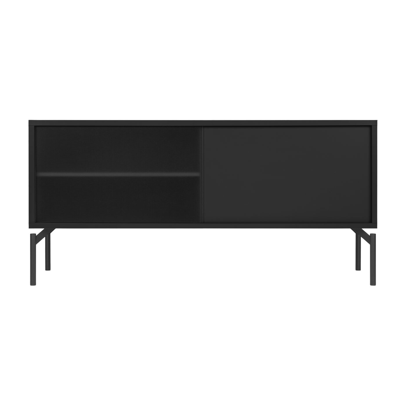 Volcano soporte de TV de acero negro Met Mini - noo. ma