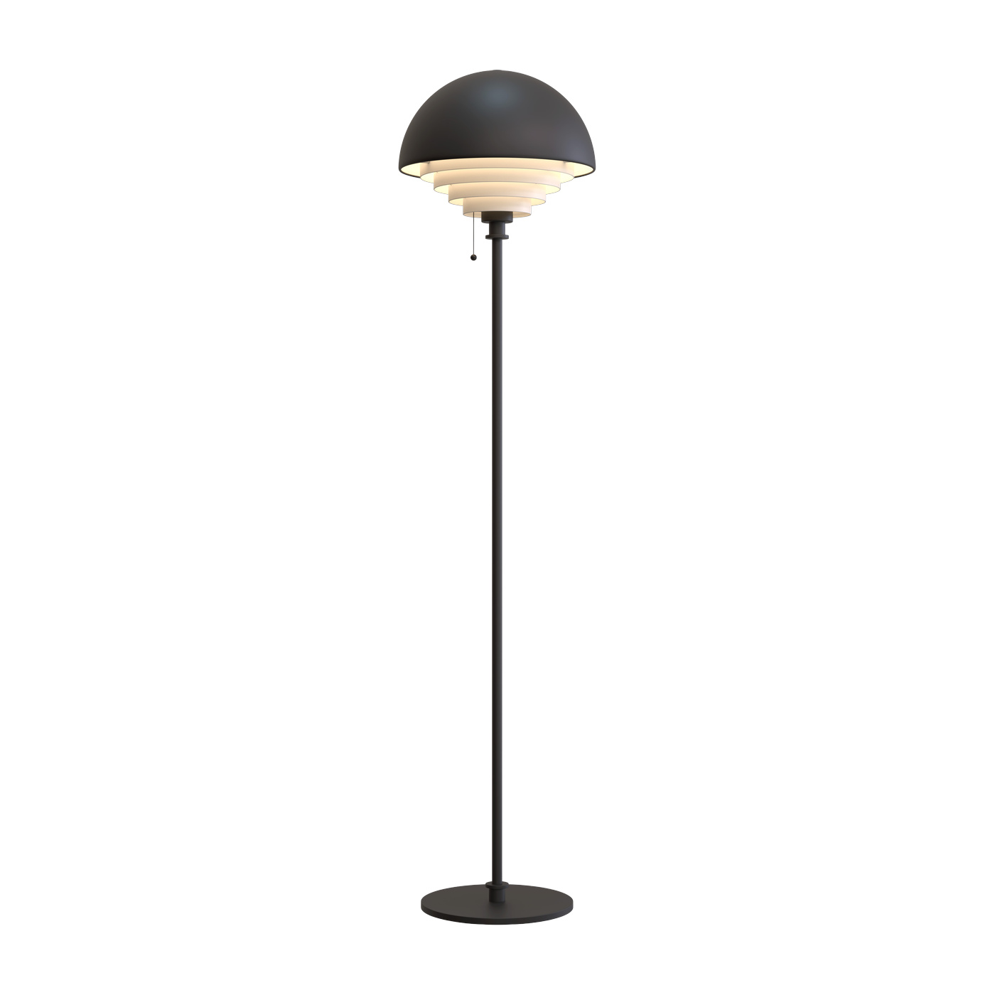 Lampada da terra nera 150 cm Motown - Herstal