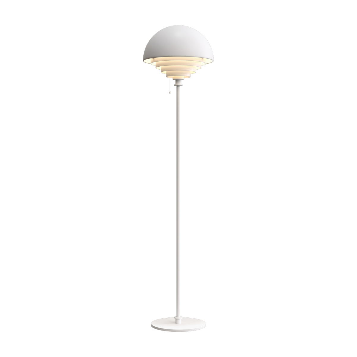 Weiße Stehleuchte 150 cm Motown -. Herstal