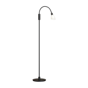 Lampada da terra nera Cut singolo - Herstal