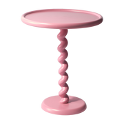 Table d'appoint rose laquée Twister - Pols Potten