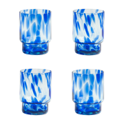 4 Verres bleu Tortoise - &Klevering