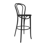 Black wood bar stool N°18 reedition 1876 - Wiener GTV Design