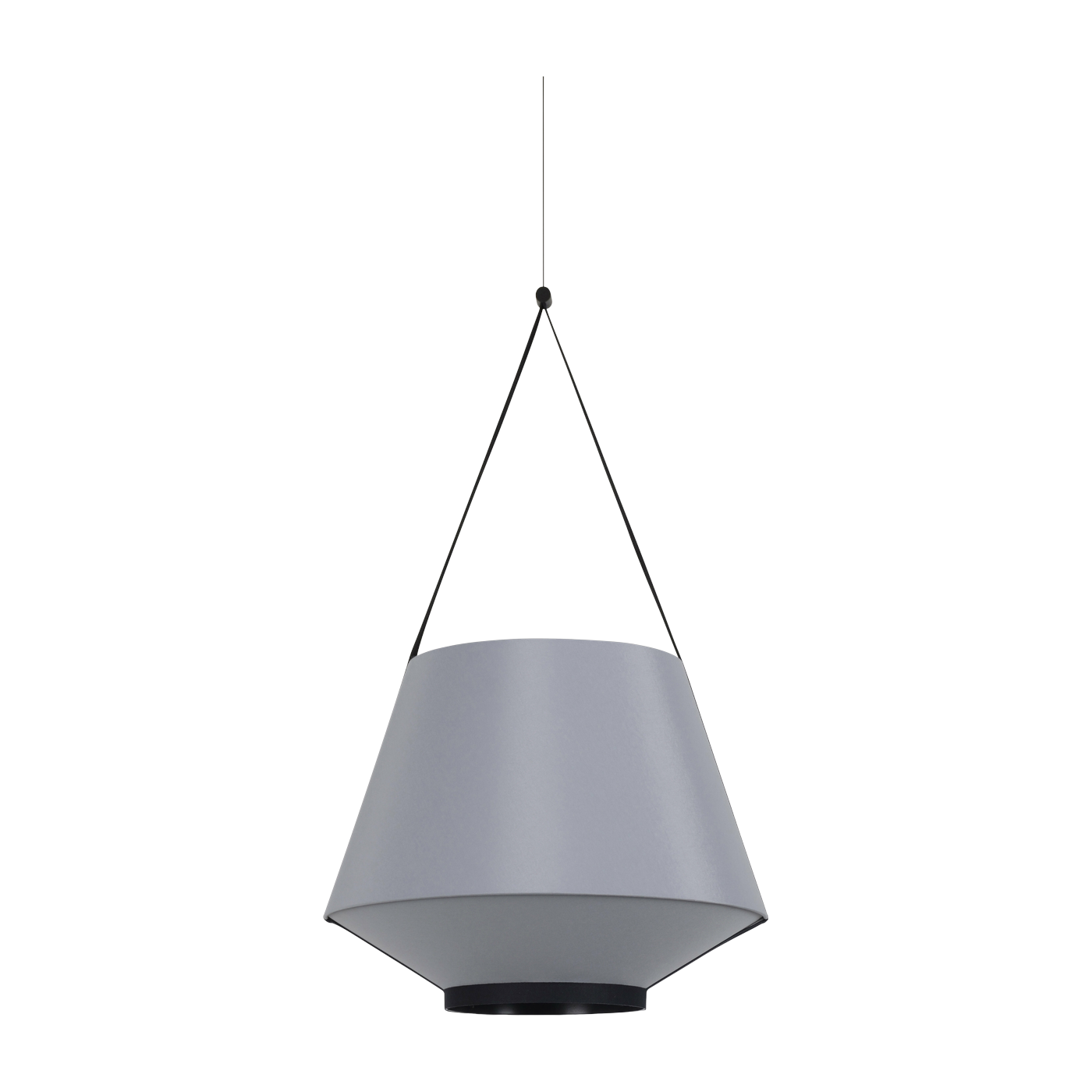 Lámpara colgante de tela gris 45 cm CARRIE - Forestier