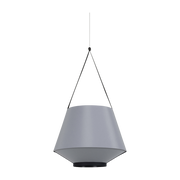 Hanging lamp in grey fabric 45 cm CARRIE - Forestier