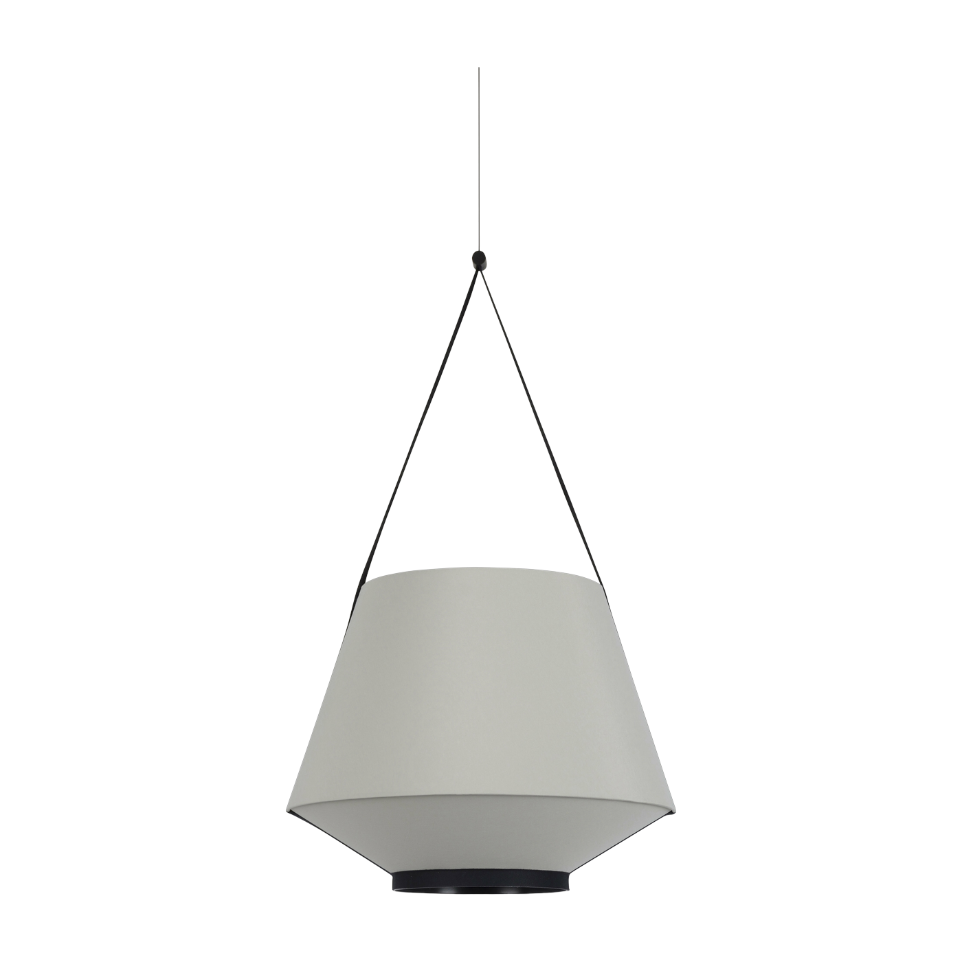 Lámpara colgante de tela verde oliva 45 cm CARRIE - Forestier