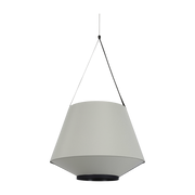 Hängeleuchte aus grauem Stoff 60 cm CARRIE -. Forestier