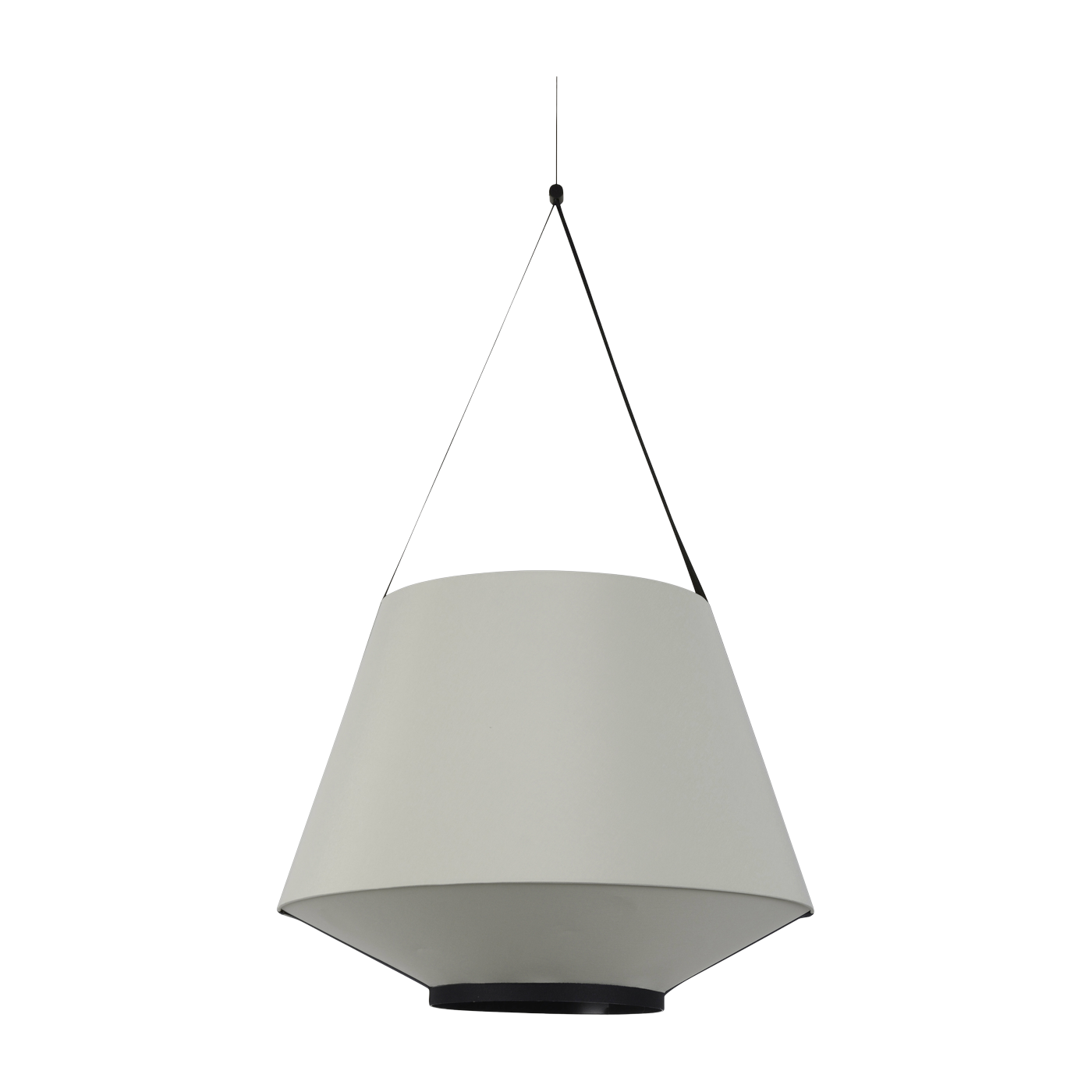 Lámpara colgante de tela verde oliva 60 cm CARRIE - Forestier