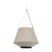 Sand beige fabric pendant 60 cm CARRIE - Forestier