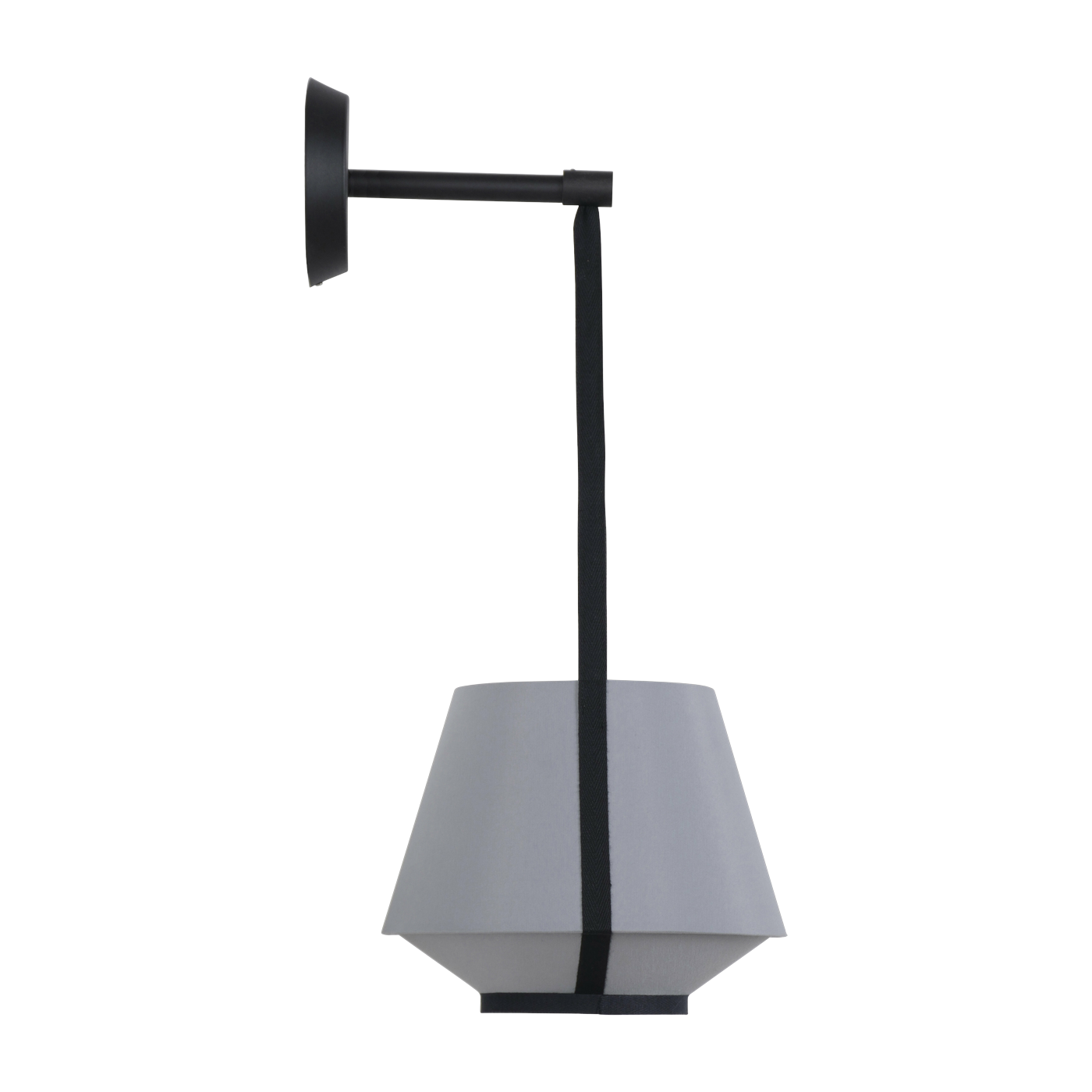 Lampada da parete in tessuto grigio 20 cm CARRIE - Forestier