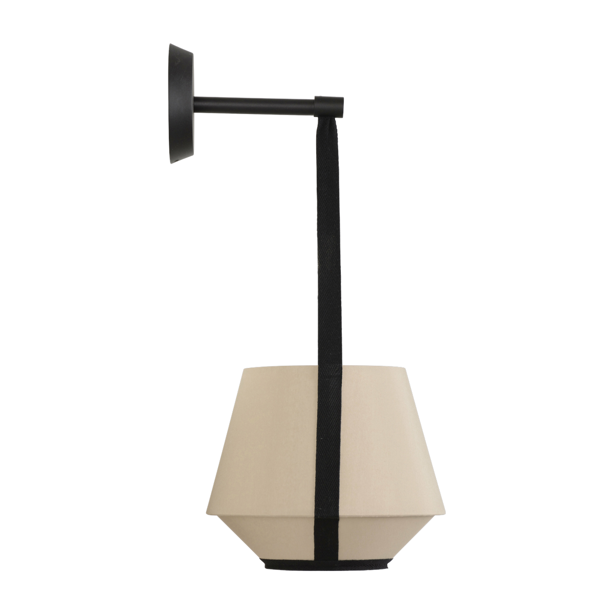 Sand beige fabric wall light 20 cm CARRIE - Forestier