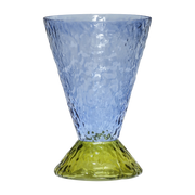Vase Abyss bleu clair et Olive - Hübsch