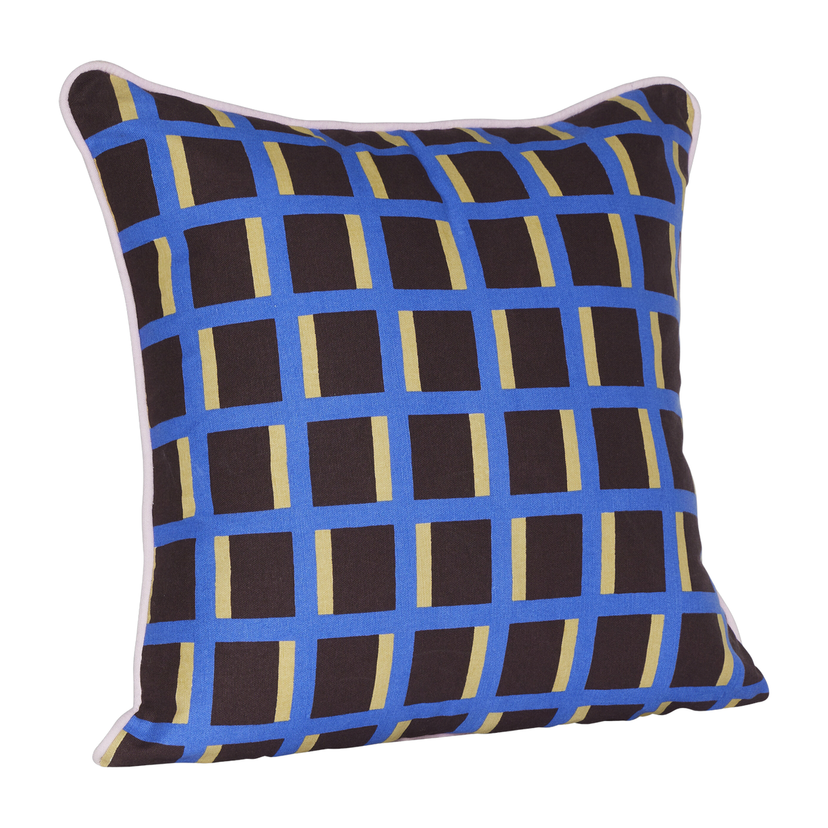 Agenda Cushion Multicolour/Brown/Blue - Hübsch