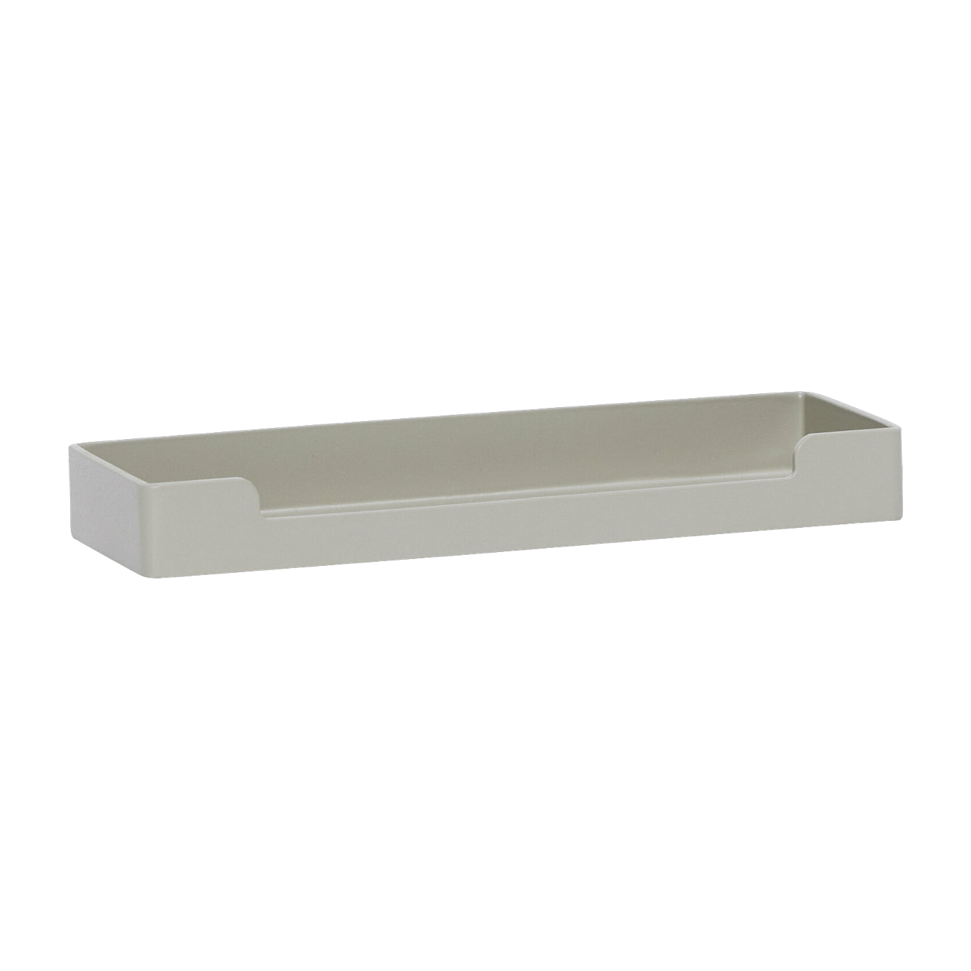Plateau rectangulaire en fer gris clair 16x6 cm District - Hübsch