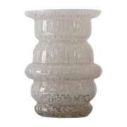 Vase en vidrio blanco moteado Dôme - Cosin Paris