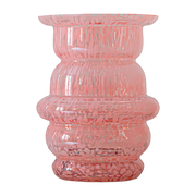 Vase en verre moucheté rose Dôme - Cosin Paris