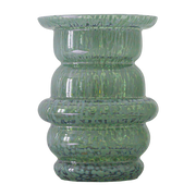 Vase green speckled glass Dome - Cosin Paris