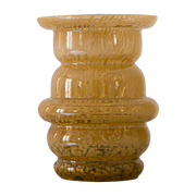 Vase en verre moucheté ambré Dôme - Cosin Paris