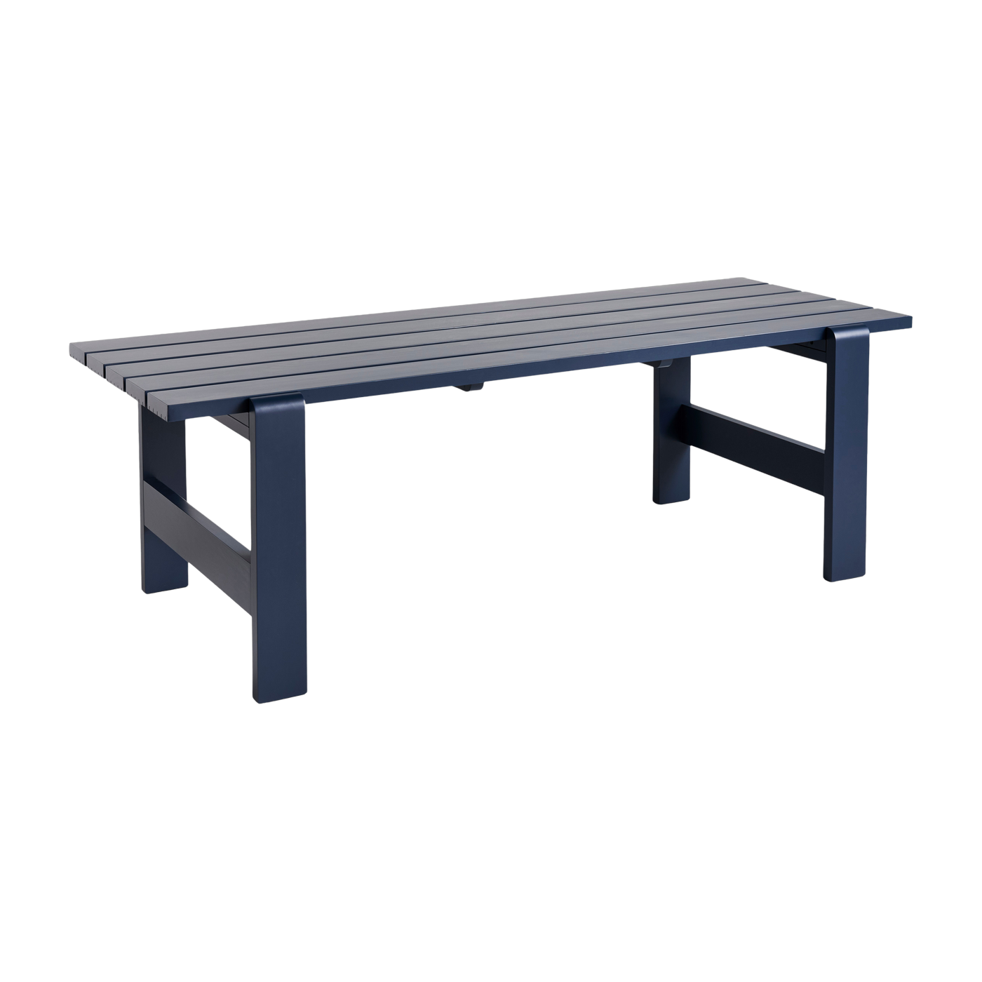 Tisch aus blau lackiertem Kiefernholz Metall 230 x 83 x 74 cm Weekday - -. Hay