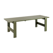 Olive lacquered pine table 230 x 83 x 74 cm Weekday - Hay