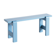 Azure blue lacquered pine bench 111 x 23 x 45 cm Weekday - Hay