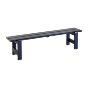Blue lacquered pine bench 190 x 32 x 45 cm Weekday - Hay
