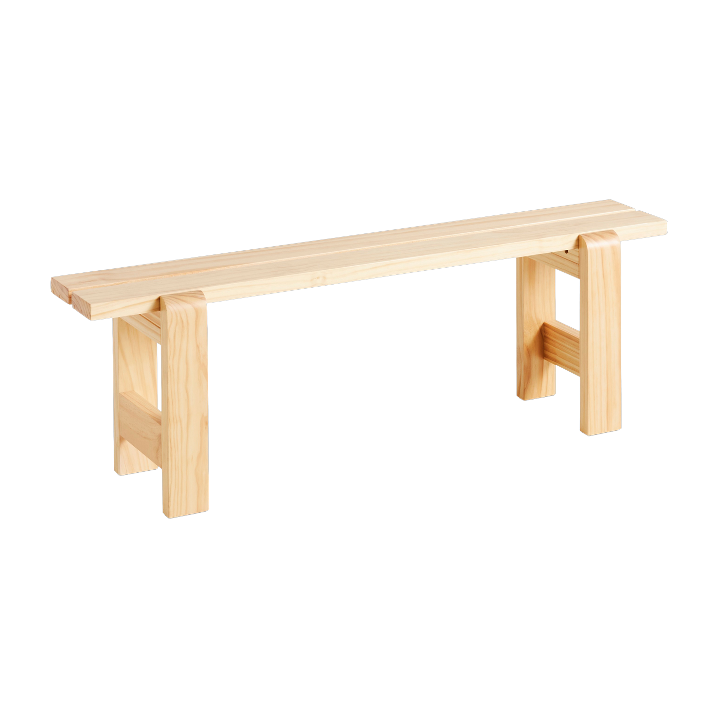 Sitzbank aus lackiertem Kiefernholz 140 x 23 x 45 cm Weekday -. Hay