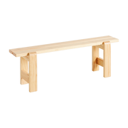 Lacquered pine bench 140 x 23 x 45 cm Weekday - Hay