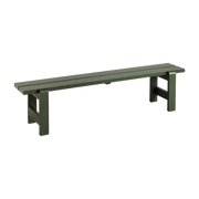 Bench in olive lacquered pine 190 x 32 x 45 cm Weekday - Hay
