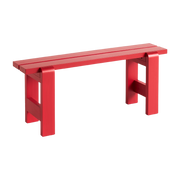 Red lacquered pine bench 111 x 23 x 45 cm Weekday - Hay