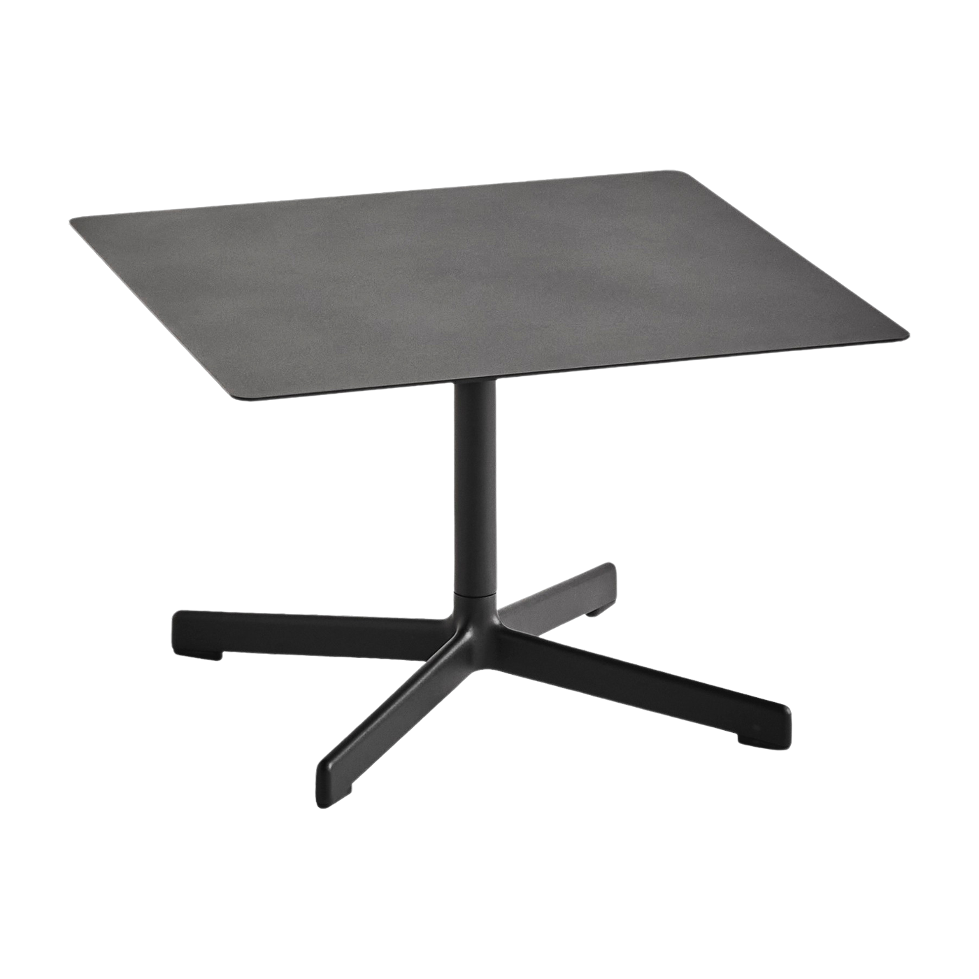 Mesa de centro cuadrada de acero antracita 60 x 40 cm Neu - HAY
