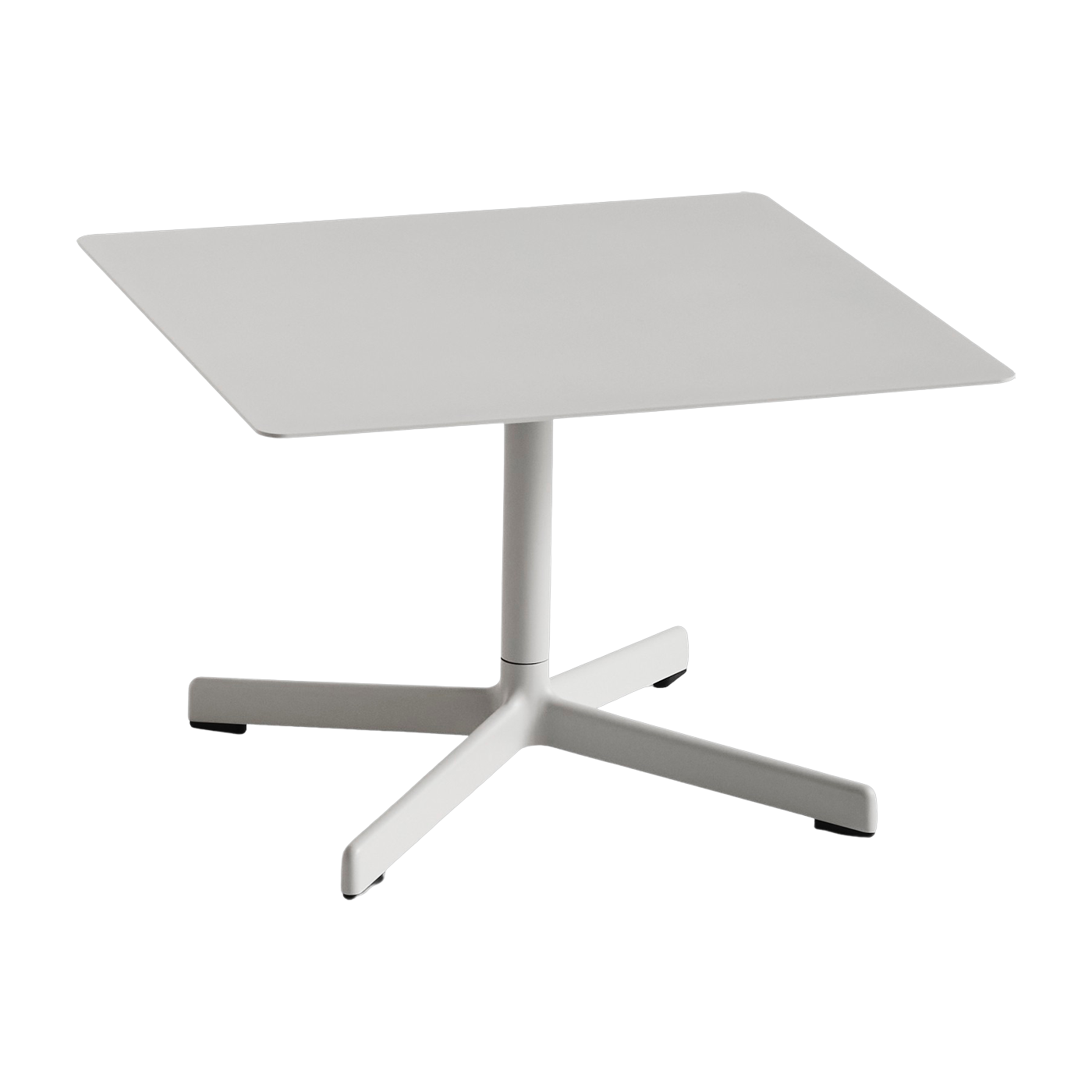 Mesa de centro cuadrada de acero gris clair 60 x 40 cm Neu - HAY