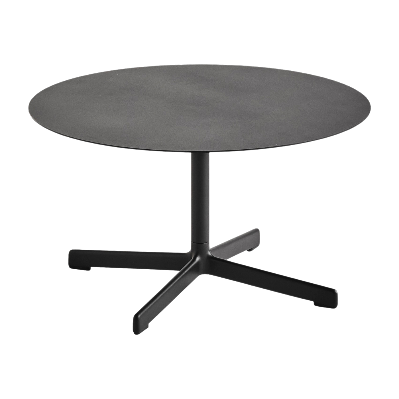 Mesa de centro redonda de acero antracita 70 x 40 cm Neu - HAY