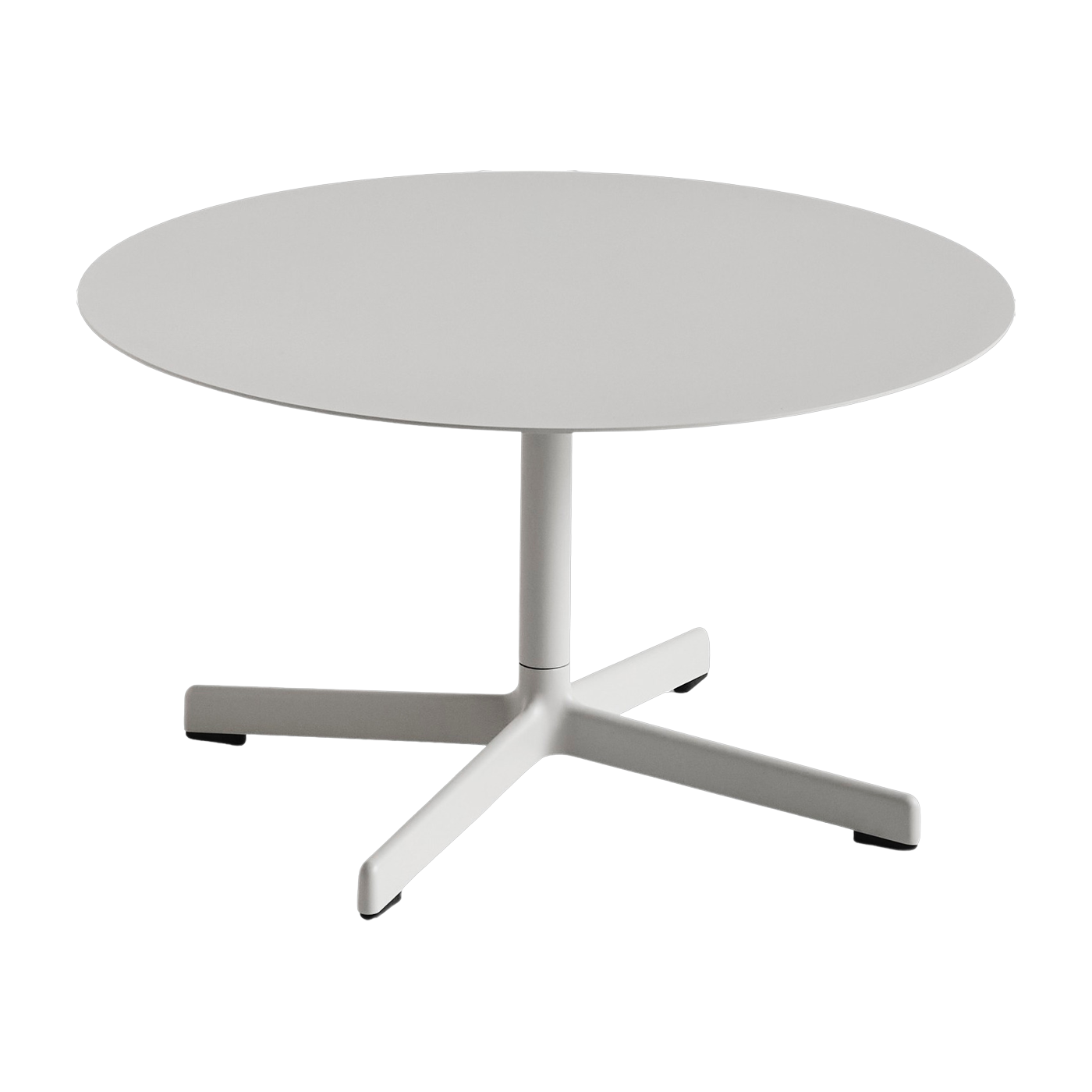 Mesa de centro redonda de acero gris clair 70 x 40 cm Neu - HAY