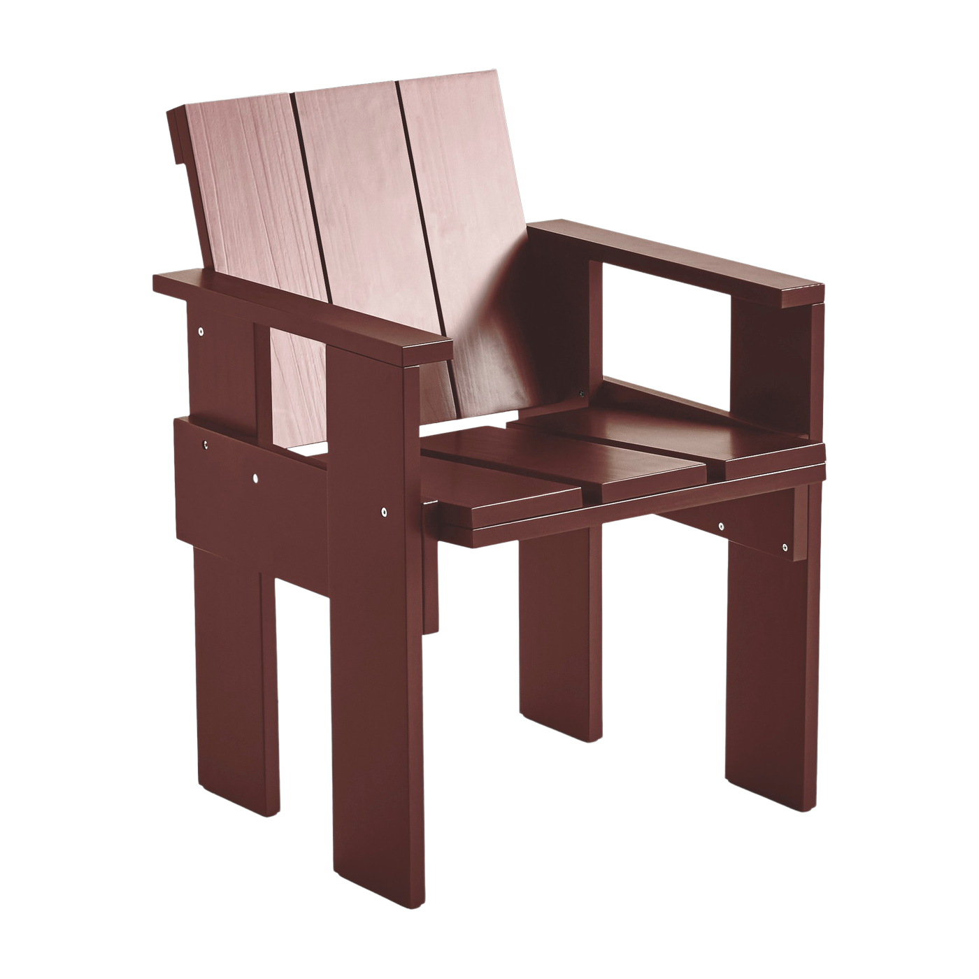 Outdoor-Stuhl aus Kiefer Iron red Crate -. Hay
