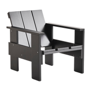 Sedia lounge da esterno in pino nero Crate - Hay