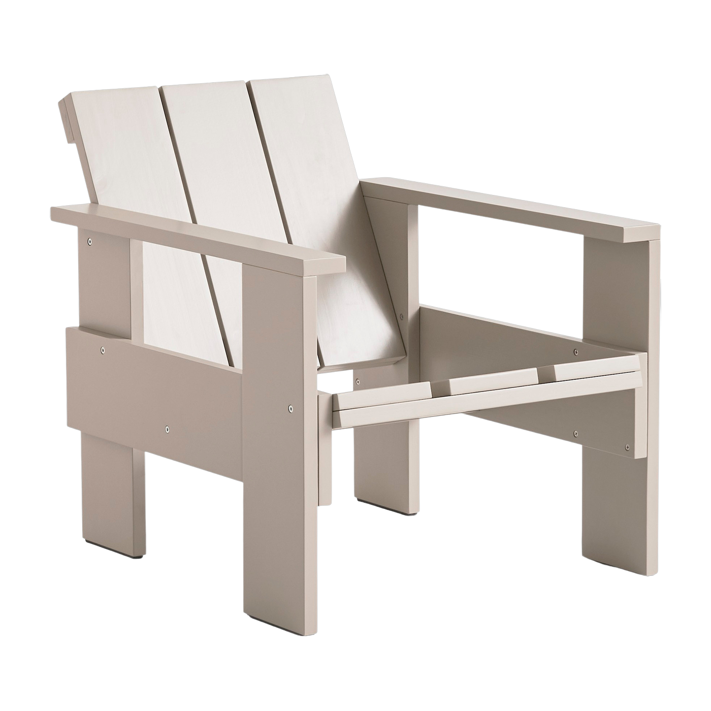 London Pine Outdoor Lounge Chair fog Crate - Hay