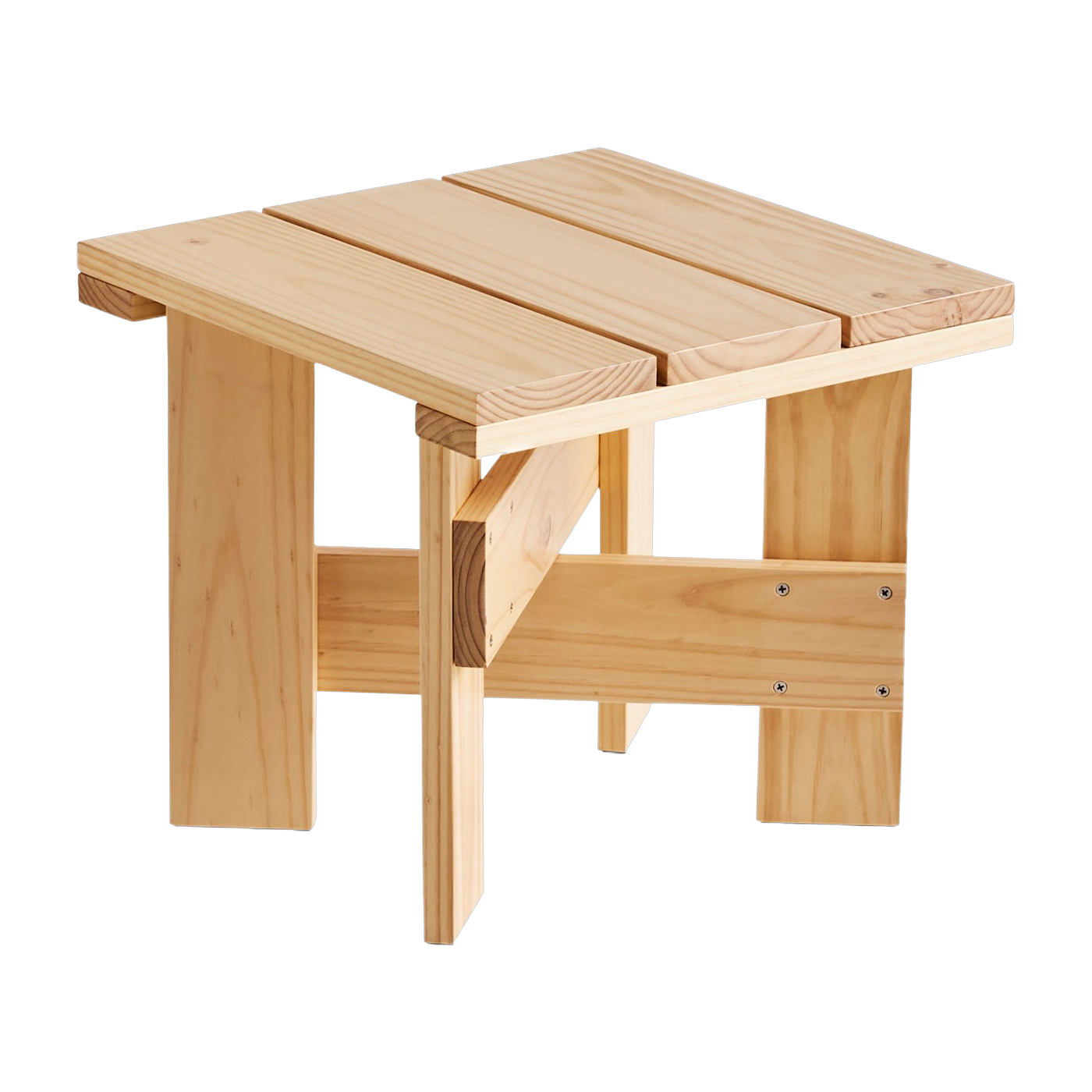 Natural pine outdoor coffee table Crate - Hay