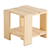 Natural Pine Outdoor Side Table Crate - Hay